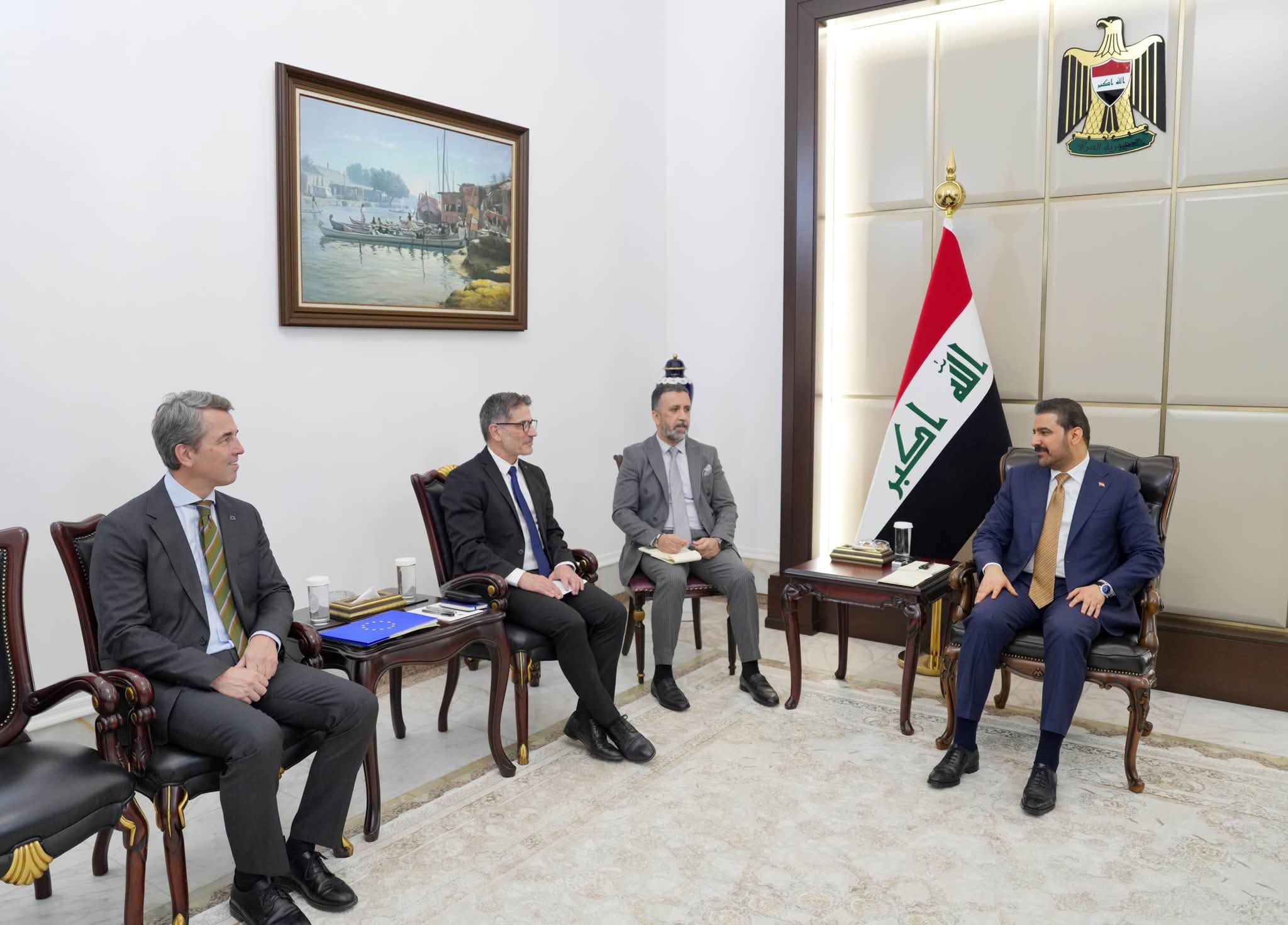 الزيدي يدعو الشركات الأوروبية الى الاستفادة من الفرص الاستثمارية المتاحة في العراق