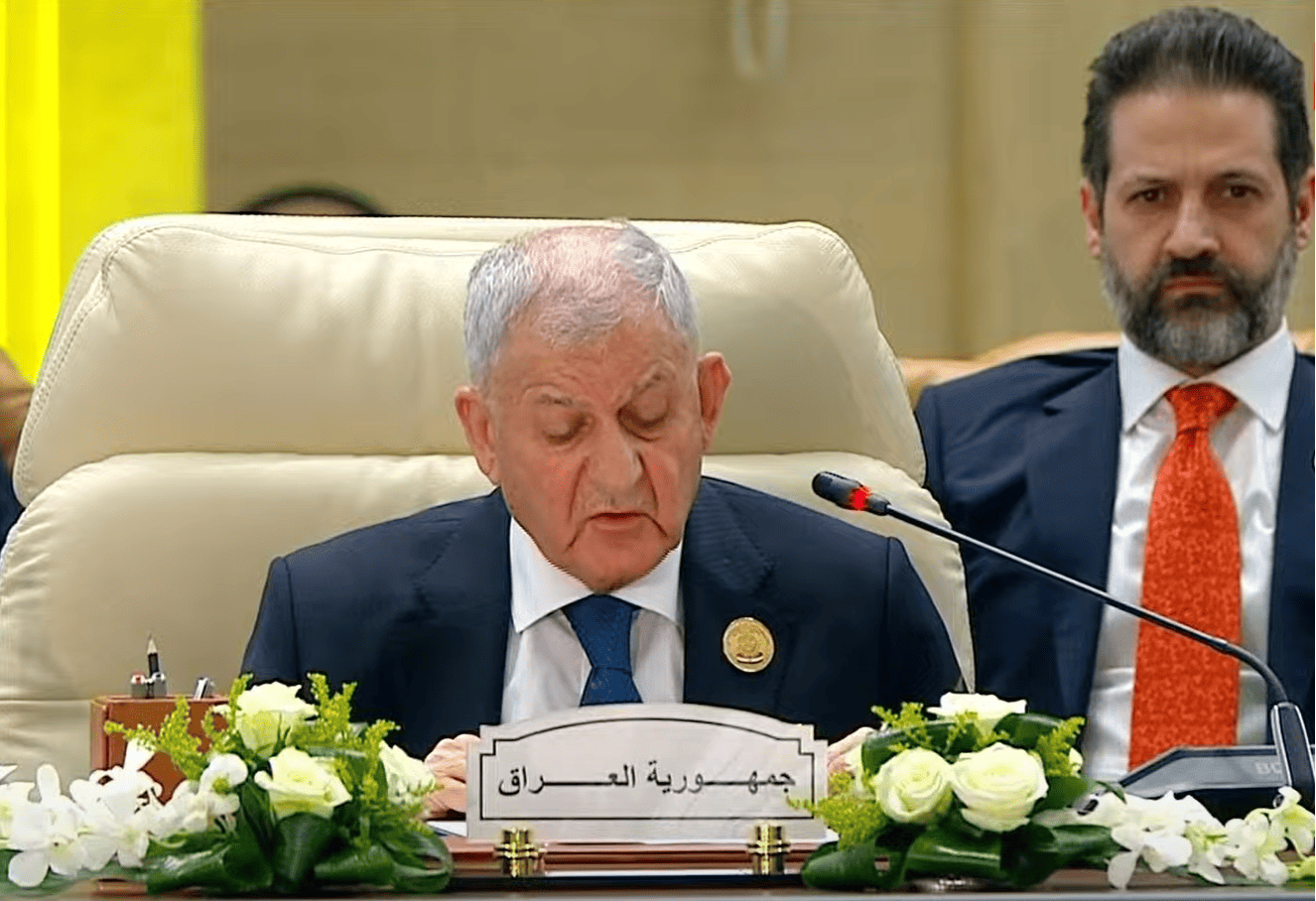 رئيس الجمهورية: العراق يرفض مشاريع تهجير الفلسطينيين من أرضهم