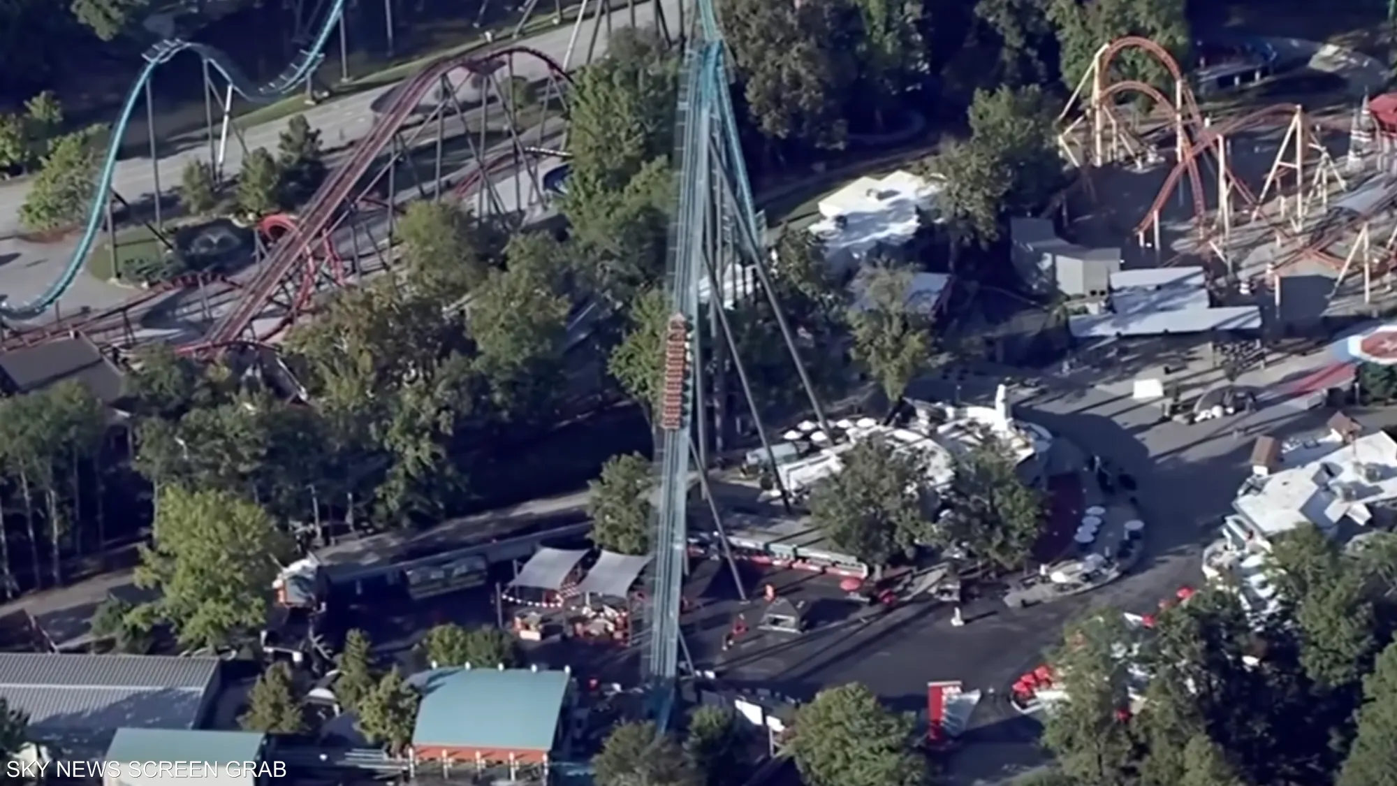 حادث في متنزه ترفيهي بأميركا يؤدي إلى مصرع شخص واصابة آخرين