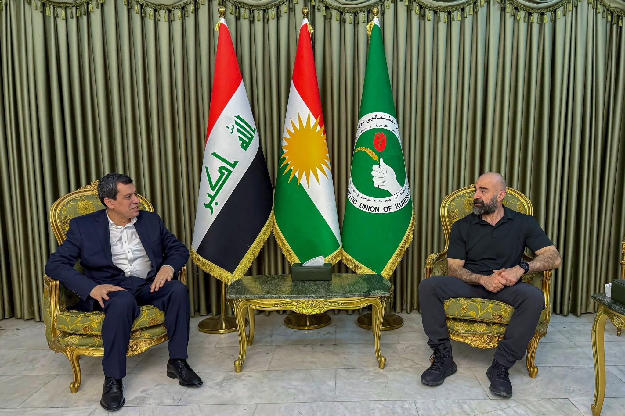 Bafel Jalal Talabani, Mazloum Abdi Discuss Kurdish Rights and Syria’s Future