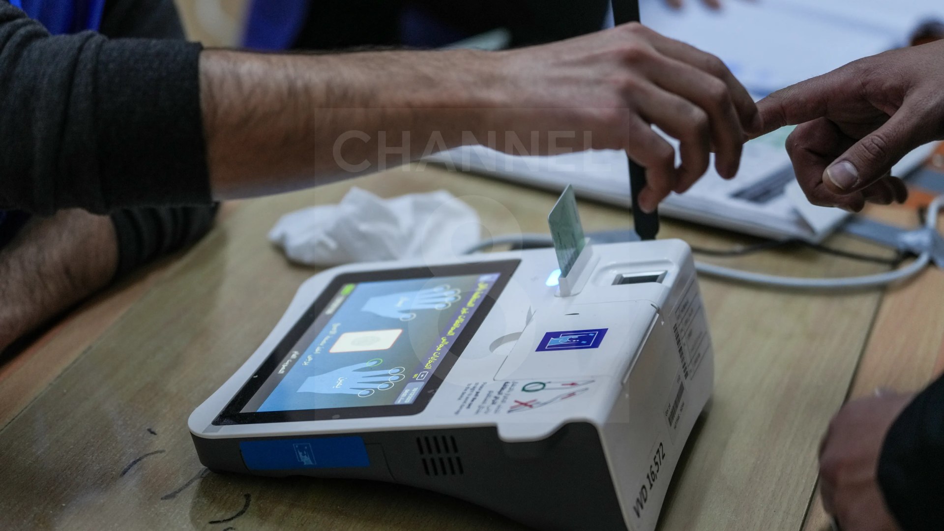 Electronic fingerprint devices used in the Kurdistan Region and Iraqi elections. Photo: Hama Sur/Channel8