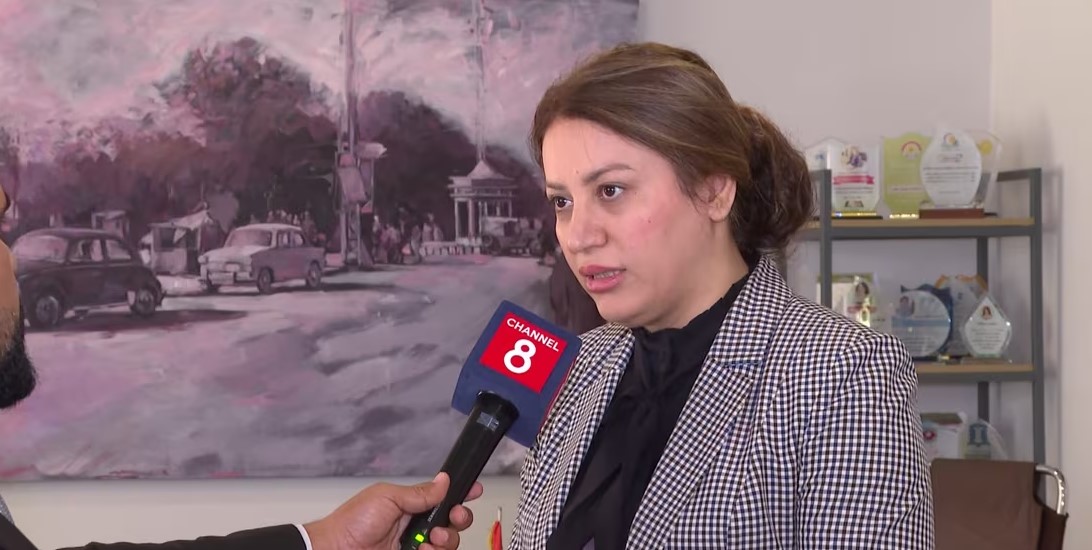 Banaz Ramazan, Director of Western Education in Sulaymaniyah. Photo: Channel8