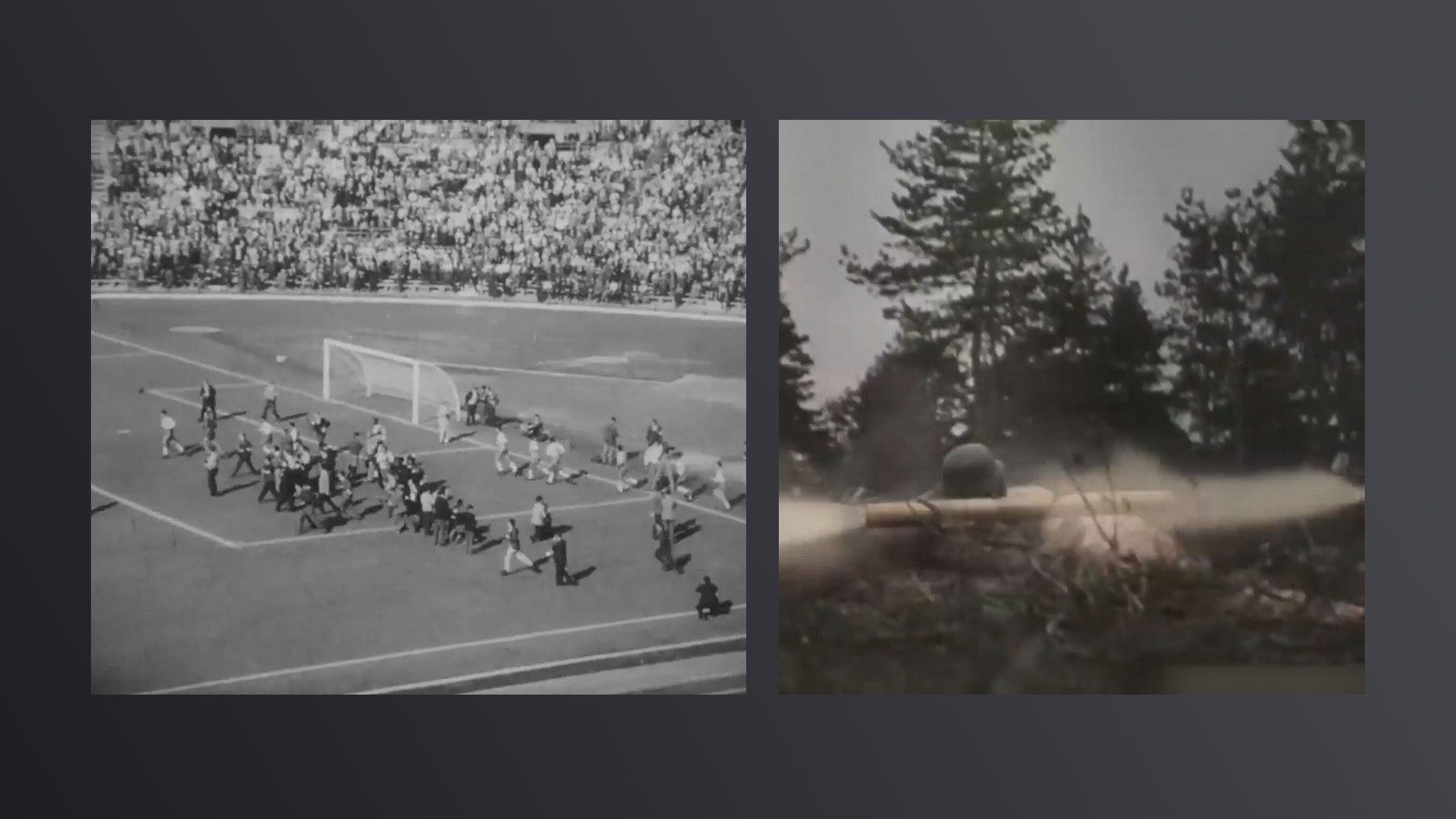 The history of the World Cup and War