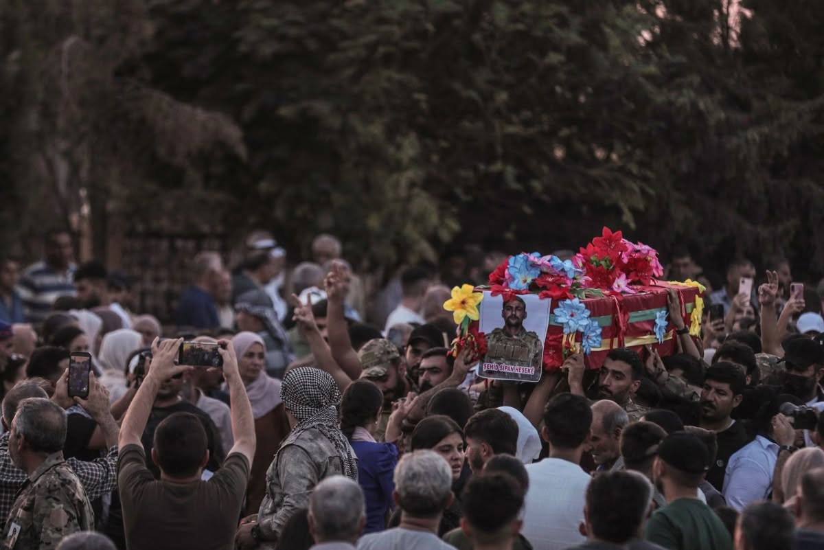 The funeral ceremony of Martyr Sipan Hizni was held in Hasakah on September 12, 2026