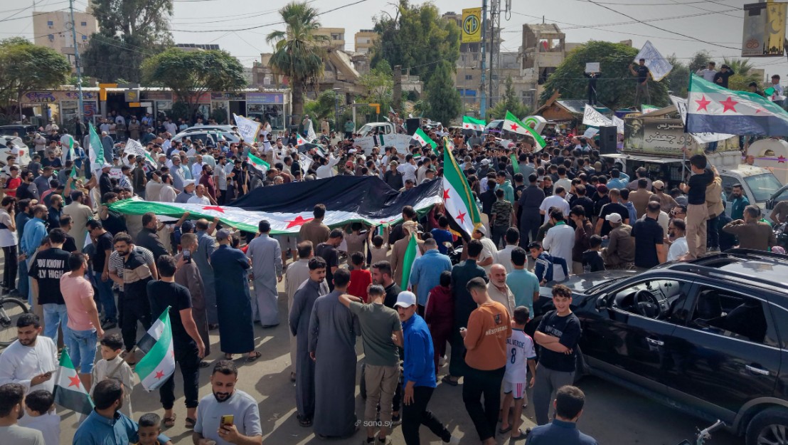 Tensions Rise in Hasaka as Protests Target Kurdish Residents and Symbols