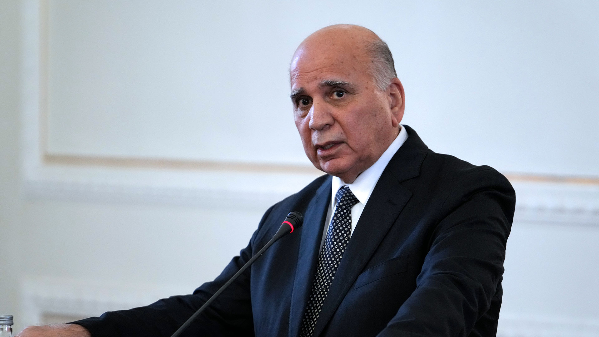 فوئاد حسێن، وەزیرى دەرەوەى عێڕاق. فۆتۆ: AP