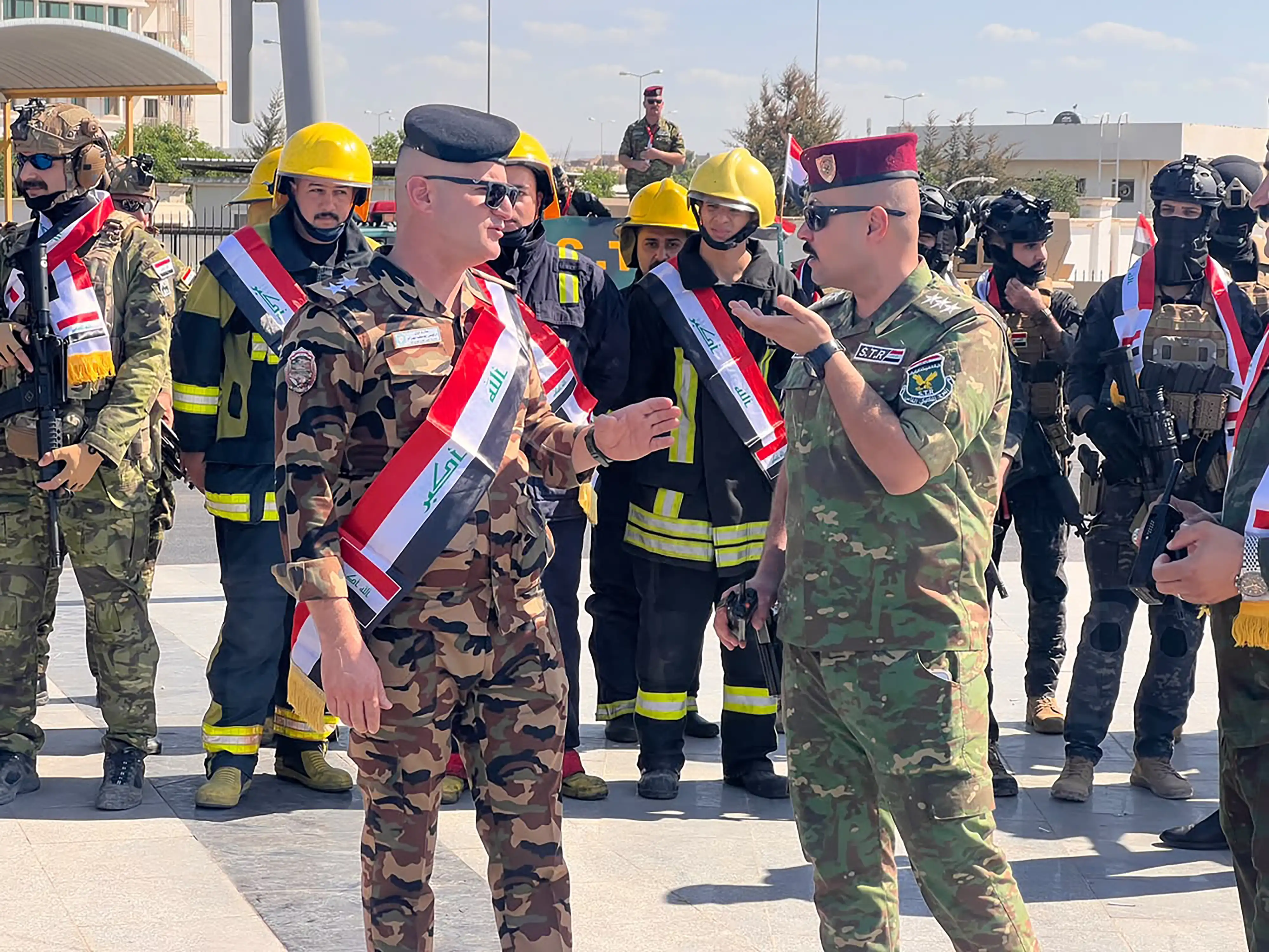 هێزە سەربازییەکانی کەرکووک ئاهەنگی ڕۆژی سەروەریی عێراق دەگێڕن