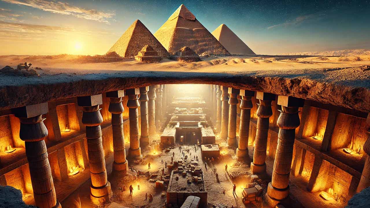 Giza Piramitleri'nde 'Yeraltı Şehri' İddiaları Bilim Dünyasını İkiye Böldü